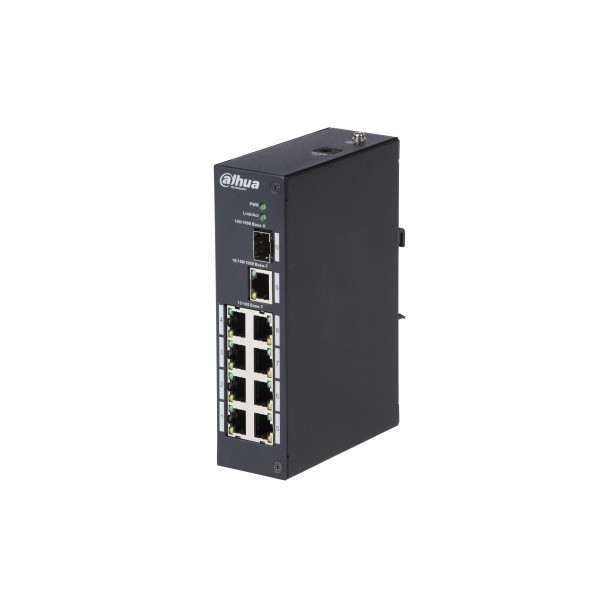 Dahua 1363038 1.0.01.20.10083 (DH-PFS3110-8T) Dahua Industrial Switch L2 8 Portas + 1 Uplink Gigabit + 1 SFP