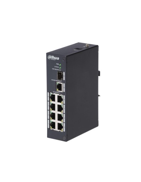 DAHUA 1363038 1.0.01.20.10083 (DH-PFS3110-8T) DAHUA SWITCH INDUSTRIAL L2 8 PUERTOS + 1 UPLINK GIGABIT + 1 SFP