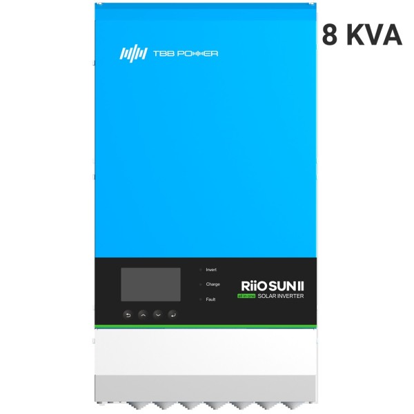 Comprar TBB TBB-RIOSUN2-8KVA-S Inversor monofásico todo en uno TBB - Potencia 8000W - 2 entradas MPPT - Inversor, cargador y reg