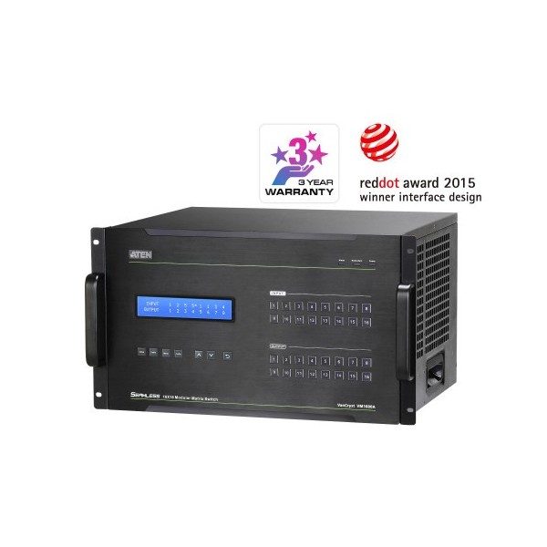 Matriz de comutação modular de Aten 1333021 VM1600A-AT-G ATEN 16 x 16