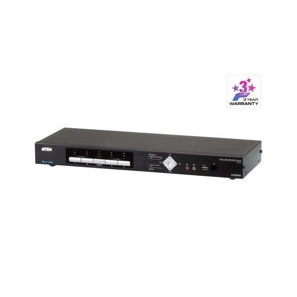 Comprar ATEN 1330033 ATEN Switch KVMP™ HDMI 4K multiview USB de 4 puertos CM1284-AT-G