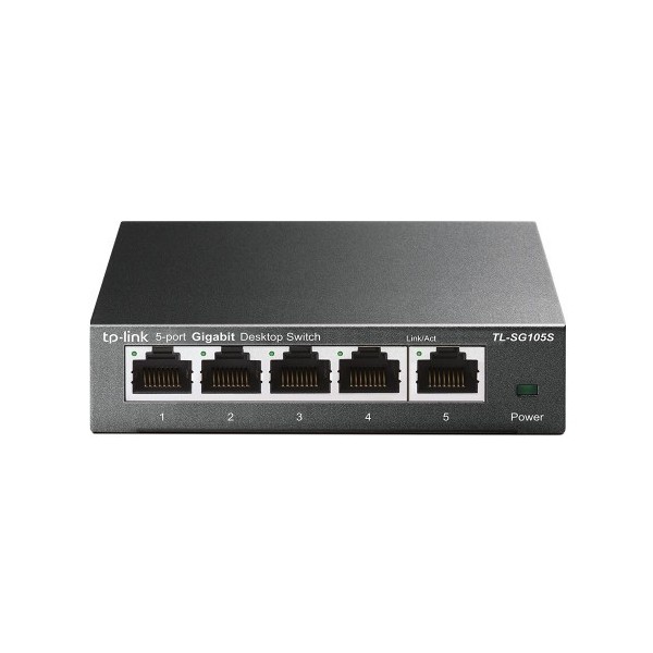 TP-Link 1327794 TL-SG105S TP-Link TL-SG105S Não Administrado L2 Gigabit Ethernet (10/100/1000) Preto