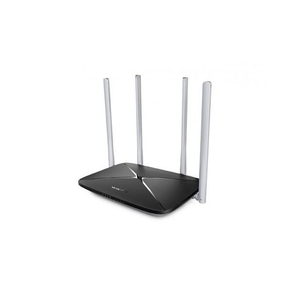 Comprar MERCUSYS 1018448 Mercusys AC12 router inalámbrico Ethernet rápido Doble banda (2,4 GHz / 5 GHz) Negro AC12