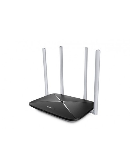Comprar MERCUSYS 1018448 Mercusys AC12 router inalámbrico Ethernet rápido Doble banda (2,4 GHz / 5 GHz) Negro AC12