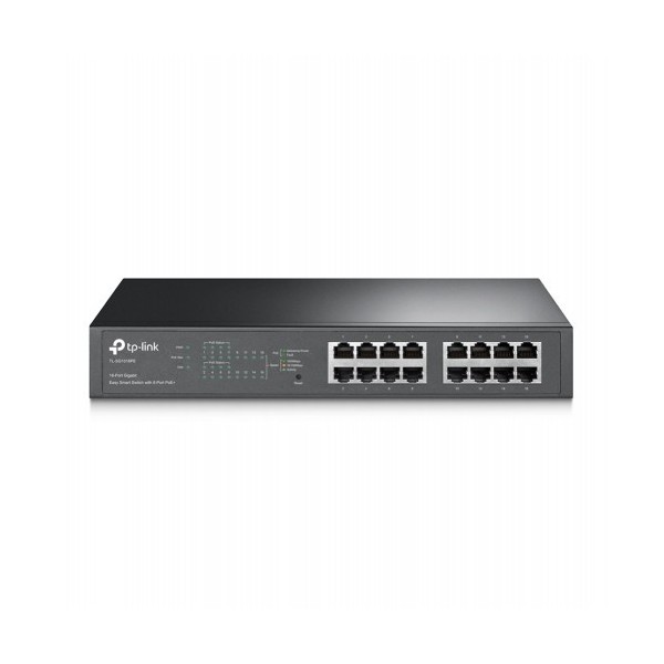 TP-Link 1016936 TL-SG1016PE TP-Link TL-SG1016PE Gigabit Ethernet (10/100/1000) Energia sobre Ethernet (PoE) Preto