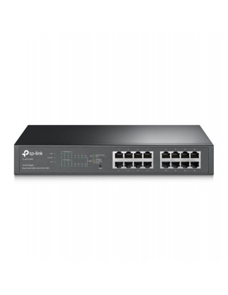 TP-Link 1016936 TL-SG1016PE TP-Link TL-SG1016PE Gigabit Ethernet (10/100/1000) Energia sobre Ethernet (PoE) Preto