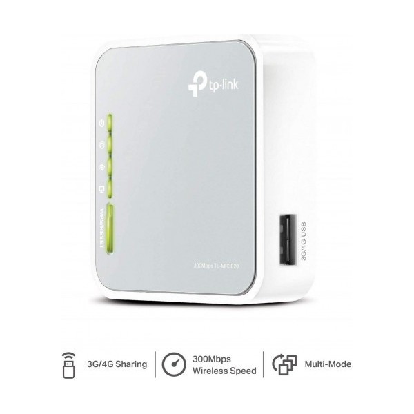 Comprar TP-LINK 1016021 ROUTER INALÁMBRICO PORTÁTIL TP-LINK 3G/4G TL-MR3020