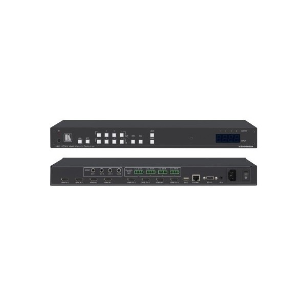 Comprar KRAMER 986041 KRAMER / CONMUTADOR 4X4 / 4K HDR / MATRIX SWITCHER WITH AUDIO DE-EMBEDDING / VS-44H2A 20-80445030