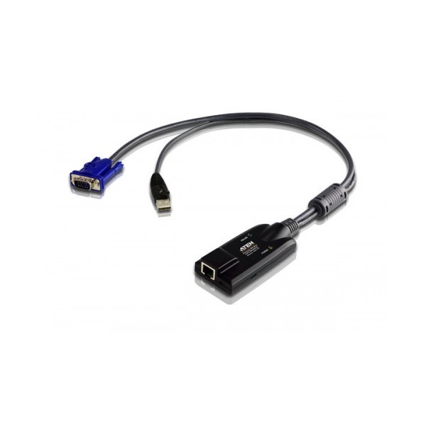 Aten 979255 KA7175-AX ATEN Adapter KVM VGA USB com mídia virtual
