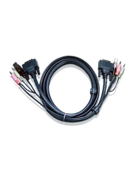 Aten 978181 2L-7D03U ATEN Cable KVM DVI-D Link único USB 3 M (2L-7D03U)