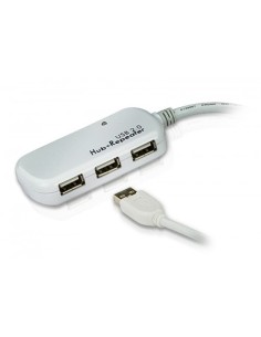 Aten 977680 UE2120H Cabo de extensor USB 2.0 M 12 m com hub de quatro portas (suporte a conexão da cadeia de suporte a 60 m) (UE