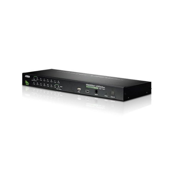 Aten 975625 CS1716A-AT-G ATEN Switch KVM VGA PS / 2-USB de 16 portas com conexão da cadeia USB e periférica (CS1716
