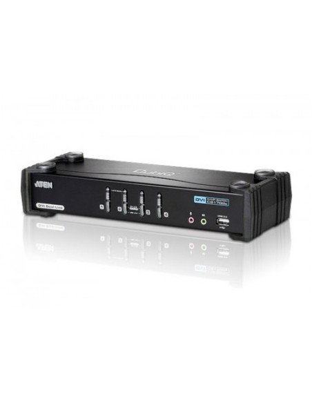 Comprar ATEN 975254 ATEN SWITCH KVMP DVI/AUDIO DUAL LINK USB DE 4 PUERTOS (CS1784A-AT-G) CS1784A-AT-G