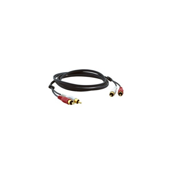 Kramer 966411 95-0202006 Kramer Electronics 2xrca, M / M, 1.8m Cabo de áudio 1,8 m preto RCA