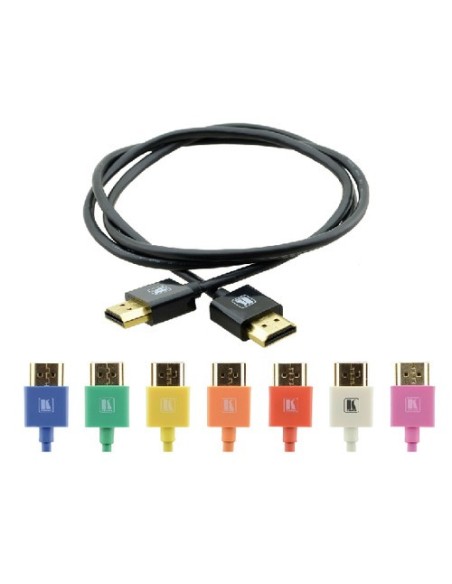 KRAMER 938779 97-0132006 Cabo HDMI de alta velocidade Kramer com Ultra Flat Ethernet Preto (C-HM / HM / Pico / BK-6)