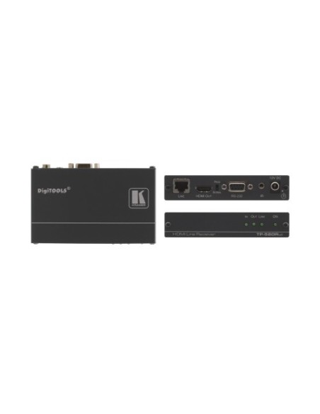 Kramer 937362 50-80022190 Kramer Electronics TP-580RXR Áudio Extender / Video Av Black Receiver