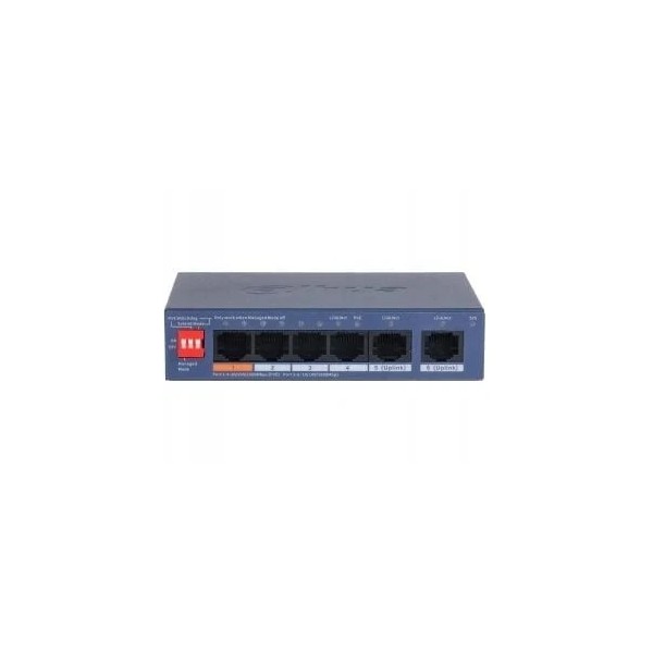 Comprar DAHUA 1405975 (DH-CS4006-4GT-60-V2) DAHUA SWITCH 6 PUERTOS CLOUD MANAGED GIGABIT, 4 PUERTOS POE, 60W, HI-POE, L2 1.0.01.