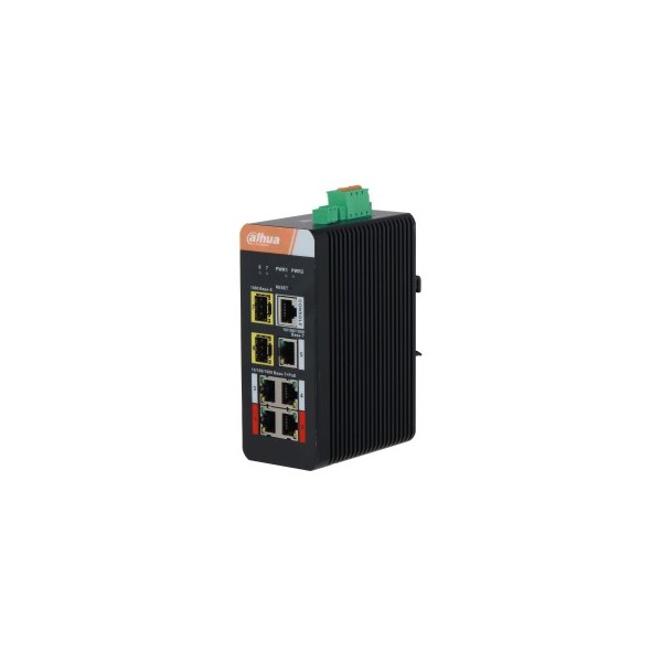 Comprar DAHUA 1405301 (DH-IS4207-4GT-120) DAHUA SWITCH INDUSTRIAL L2 MANAGED 4 1000M GESTIONABLE POE 2.0 WATCHDOG 1.0.01.20.1096