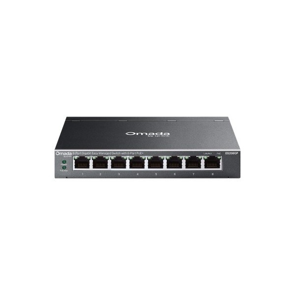 Comprar TP-LINK 1404955 TP-Link Omada ES208GP switch Gestionado L2 Gigabit Ethernet (10/100/1000) Energía sobre Ethernet (PoE) D