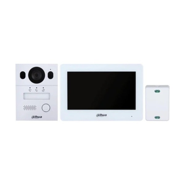 Comprar DAHUA 1404942 (DHI-KTX01(S)/DHI-VTO2003F/DHI-VTH5123H-W-S2) DAHUA KIT VIDEOPORTERO PARA INSTALACION EN SUPERFICIE, 2 HIL