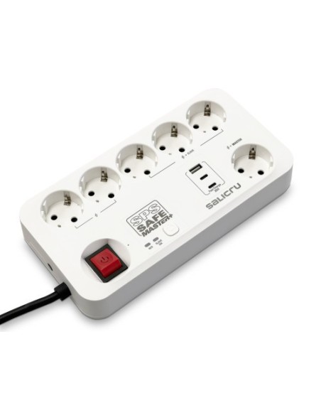 Comprar SALICRU 1402983 Salicru SPS SAFE MASTER+ Blanco 6 salidas AC 230 V 1,4 m 680DA000004