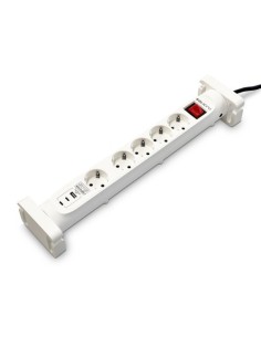 Salicru 1402982 680DA000003 Salicru SPS Seguro 5s + Branco 5 AC 230 V Saídas 1,4 m