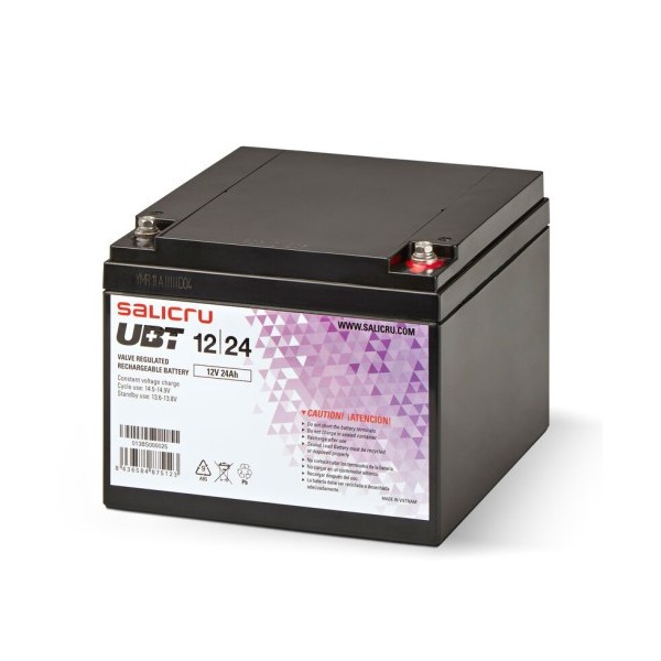 Comprar SALICRU 1401964 SALICRU BATERIA UBT 12/24 AGM RECARGABLE DE 24 AH/ 12 V 013BS000025