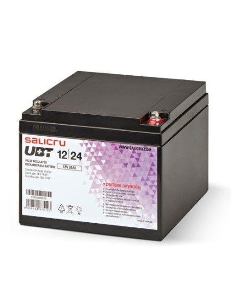 Comprar SALICRU 1401964 SALICRU BATERIA UBT 12/24 AGM RECARGABLE DE 24 AH/ 12 V 013BS000025