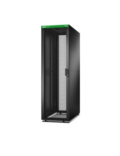 APC 1395791 ER6282 APC Fácil Rack 600mm / 42U / 800mm com patinais de painel lateral de telhado Pés e 4 botões de fundo preto ou