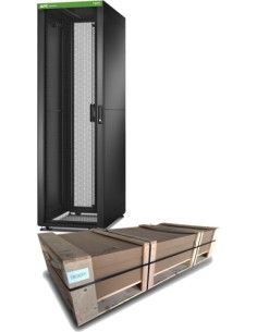 APC 1395788 ER6202FP1 APC Rack fácil 600mm / 42U / 1000mm, com telhado, painel de rack lateral ou quadro independente preto