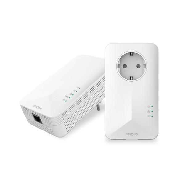 Forte 1393522 PowerL1000DuoWifieuv2 forte PowerL1000DuoWifieuv2 1000 Mbit / s Ethernet Ethernet Wi-Fi Branco 2 peças (s)