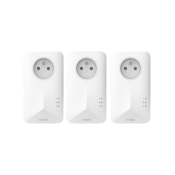 Forte 1393283 PowerL1000Riauv2 Forte Powerline 1000 1000 Mbit / s Ethernet Ethernet Branco 3 Parte (s)