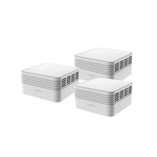 Comprar STRONG 1393011 Strong MESHTRIAX3000 sistema Wi-Fi Mesh (Wi-Fi en malla) Doble banda (2,4 GHz / 5 GHz) Wi-Fi 6 (802.11ax)