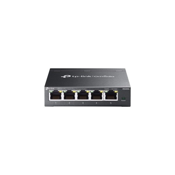 TP-link 1392991 ES205G TP-Link Odd 5-Port Gigabit Easy Managed Switchport: 5 × Gigabit RJ45 Portspe: Desktop Steel ChareEfeuro