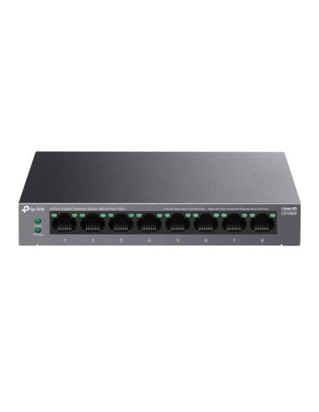 Comprar TP-LINK 1386202 TP-Link LiteWave LS108GP switch No administrado Gigabit Ethernet (10/100/1000) Energía sobre Ethernet (P