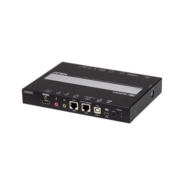 Aten 1385134 CN9850-ATEN ATEN 1 -Part 4K HDMI KVM sobre IP Interruptor local ou remoto Acesso, Mídia Virtual, Redundância Power 