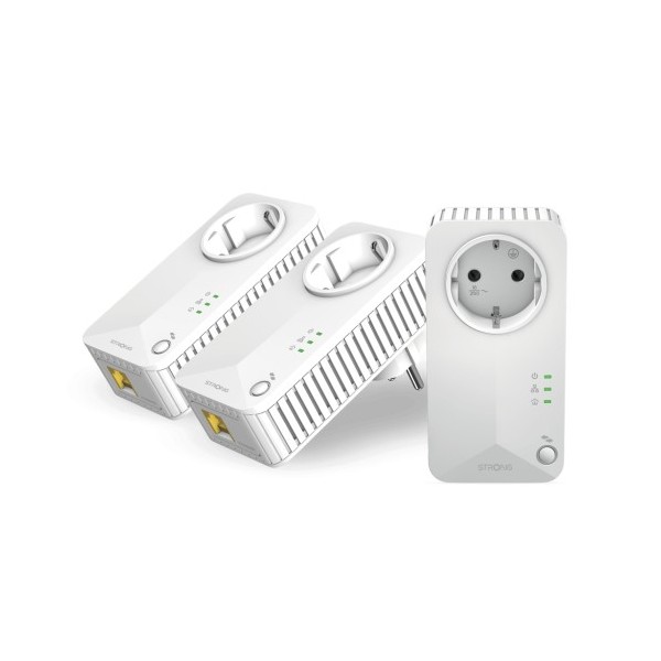 Forte 1382183 PL600Triev2 Forte Powerline 600 Pacote Triplo EU V2 600 Mbit / s Ethernet Ethernet Branco 3 Parte (s)
