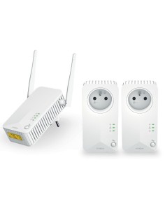 Forte 1382182 PLWF600Trieuv2 Forte Powerline WiFi 600 Pacote Triplo V2 600 Mbit / s Ethernet Ethernet Branco 3 Parte (s)