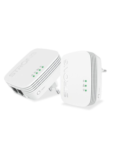 Comprar STRONG 1382179 Strong POWERLWF600DUOMINI adaptador de red PowerLine 600 Mbit/s Ethernet Wifi Blanco 2 pieza(s) POWERLWF6