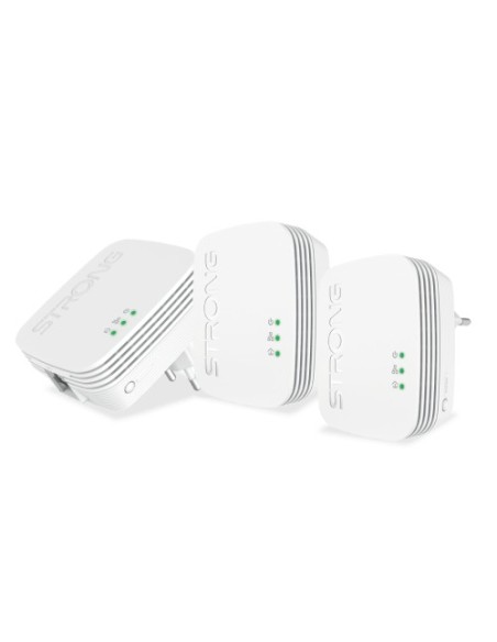 Comprar STRONG 1382178 Strong Powerline 600 Triple Pack Mini 600 Mbit/s Ethernet Blanco 3 pieza(s) PL600TRIMINI