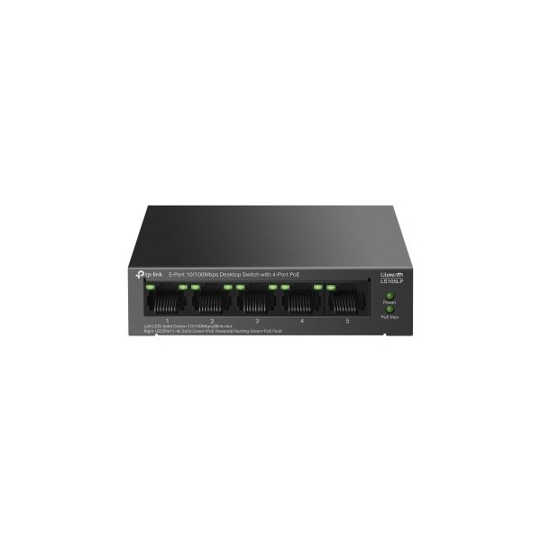 Comprar TP-LINK 1378334 TP-Link LiteWave LS105P No administrado Fast Ethernet (10/100) Energía sobre Ethernet (PoE) Negro LS105L