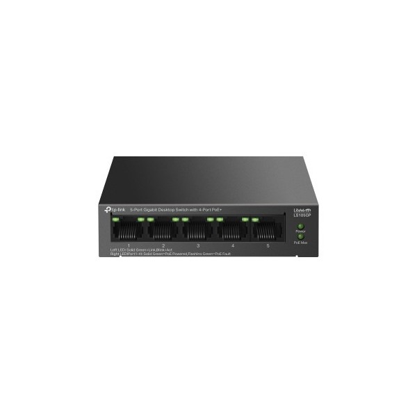TP-Link 1378331 LS105GP TP-Link LiteWave LS105GP Switch não HAID Gigabit Ethernet (10/100/1000) Energia sobre Ethernet (P