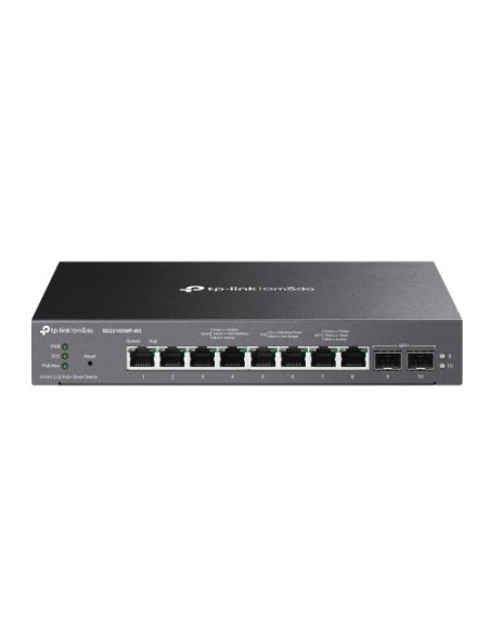 TP-Link 1378326 SG2210XMP-M2 TP-Link OD ODD SG2210XMP-M2 Managed Switch L2 / L2 + 2.5G Ethernet (100/1000/2500) Energia ao longo