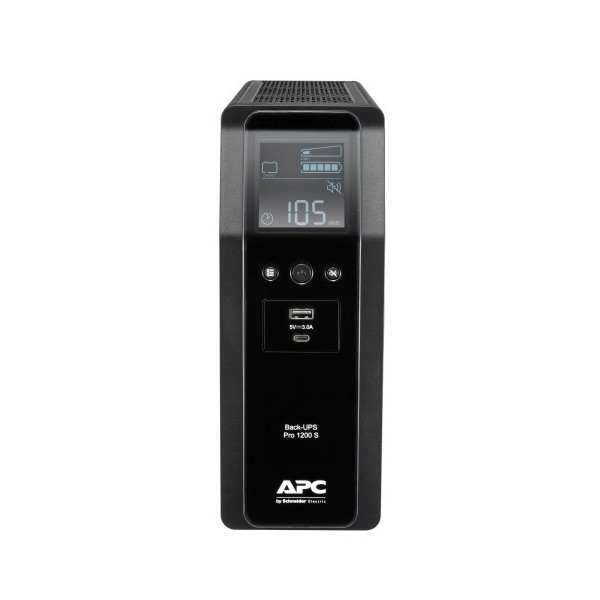 APC 1377670 BR1200SI APC Back Ups Pro BR 1200VA Uninterruptible Power System (UPS) Linha interativa 1.2 KVA 720 W 8 S