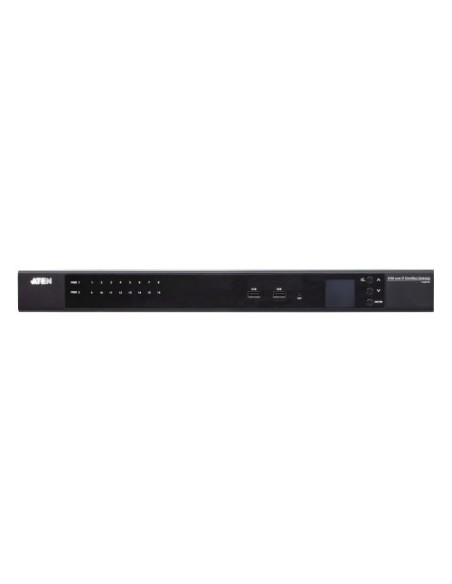Aten 1376814 KG0016-AX-G ATEN KG0016-AX-G KVM Switch Montagem em Rack Black