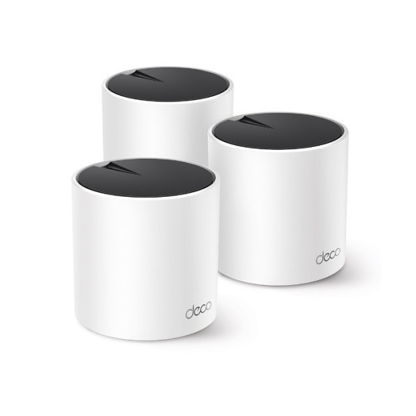 TP-Link 1375198 Deco X55 (3-Pacote) TP-Link Ax3000 Band Double (2,4 GHz / 5 GHz) Wi-Fi 6 (802.11AX) Branco 3 Interno