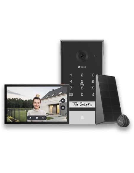 EZVIZ 1374470 CS-EP7 EZVIZ EP7 VIDEO Sistema de intercomunicação 17,8 cm (7 ") Preto, Prata