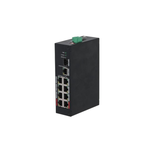 Dahua 1373429 1.0.01.20.10608 (DH-PFS3110-8ET-96-V2) Dahua Switch 10 portas / 8 portas de longa distância Poe 250m Watchdog 2.0