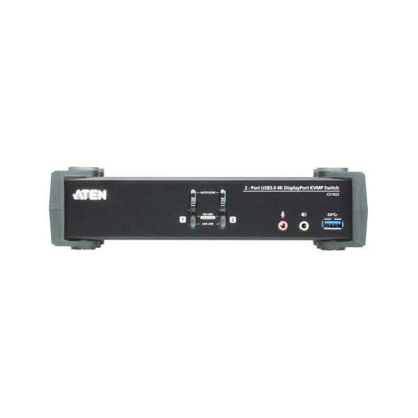 Aten 1371491 CS1922AC-AT-G Aten Switch KVMP 2-Port USB True 4K DisplayPort KVM Switch W