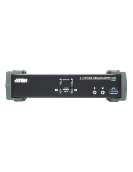 Aten 1371491 CS1922AC-AT-G Aten Switch KVMP 2-Port USB True 4K DisplayPort KVM Switch W